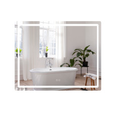 Зеркало Qtap Mideya (DC-F910) 1000х800 с LED-подсветкой Touch, с антизапотеванием, диммером QT2078F910W