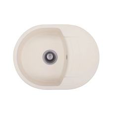 Мойка для кухни из искуственого камня Granado MALAGA 620x470x200 овальная ivory + сифон