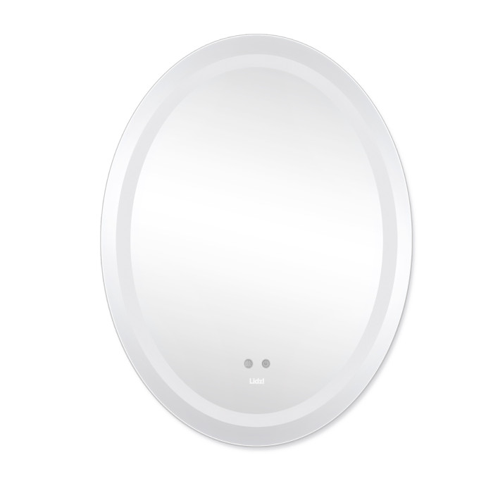 Зеркало Lidz Vida 700х500 с LED-подсветкой Touch, с антизапотеванием, с диммером, регулятор яркости LD78LF5070