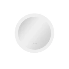Зеркало настенное круг R600 Q-TAP Taurus LED touch, с антизапотеванием димер, сенсор, регулятор температуры  цвета