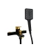 Змішувач для ванни короткий гусак MILLZ чорний-золото MRS-AL-F2(Black&Gold)