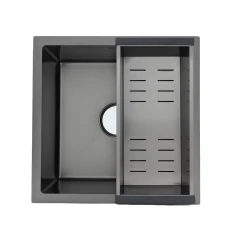 Кухонна Мойка GAPPO GS4444-6 інтегрована 440x440 мм, нержавіюча сталь, поверхня PVD