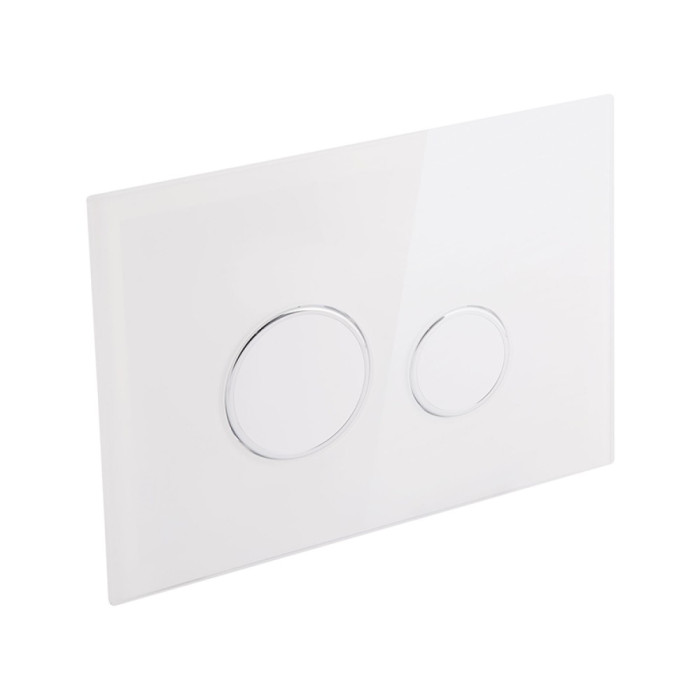 Інсталяція підвісного унітазу Qtap Nest ST з кнопкою Glass White кругла