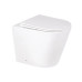 Унітаз підлоговий безобідковий, з сидінням Soft-close, білий Qtap Swan QT16223178W