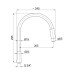 Излив для смесителя Lidz Niagara 261 24 см LDNIA261BLA29120 Black