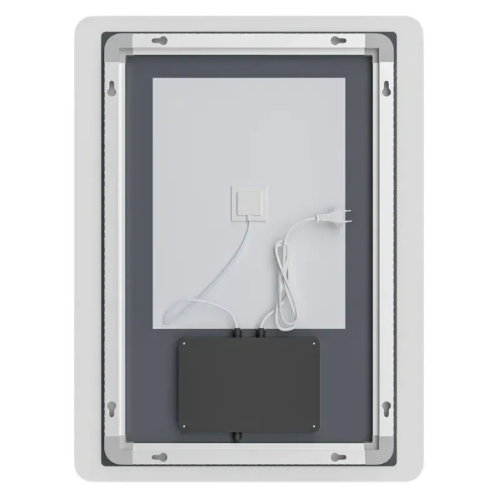 Дзеркало прямокутне LED 80х60 MIXXUS Premium Olivary Reverse контур, с антизапотев., димер