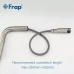 Змішувач для кухні з висувним виливом Frap F60899, сатин