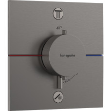 SHOWERSELECT COMFORT E термостат для 2споживачів, прихований монтаж, колір шліфованний чорний хром