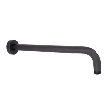 Кронштейн для верхнего душа Qtap Trubice 370 мм округлый QTTRU120BLM45927 Black Matt