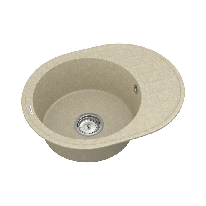 Мийка для кухні Vankor Lira LMO 02.57 Beige овал з сифоном