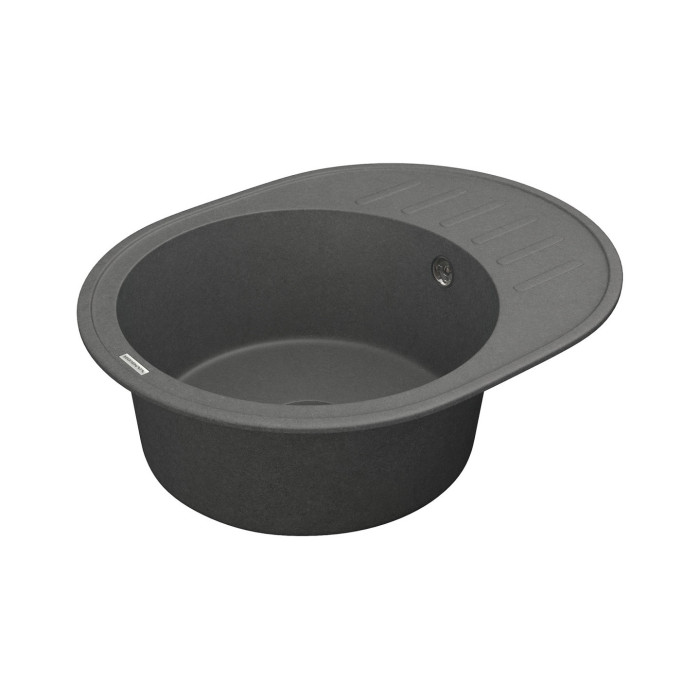 Мийка для кухні Vankor Lira LMO 02.57 Gray кругла з сифоном