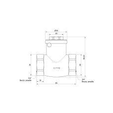 Обратный клапан SD Plus 3/4" SD242W20