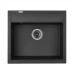 Мойка GRANADO LERIDA 560x510x200 прямоуг. black shine + сифон