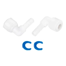 Кутовий фітинг ITAL 1/4"Q x 1/4" N (кратно 10 шт) (ST013A)