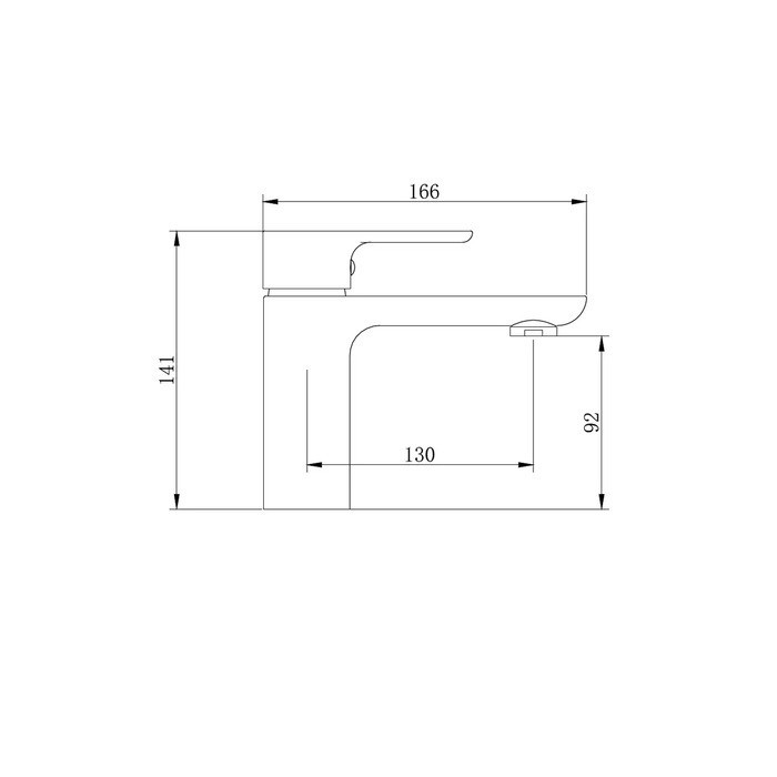 Змішувач для умивальника GOKUDZO BL-B357/20B00357 d-35, хром
