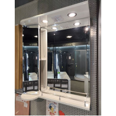 Дзеркало-шафа 65 Mirater с св. поворотная, роз. фацет (L)