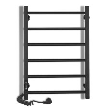 Електрична рушникосушарка Laris Зебра Альфа ЧКЧ6 500 х 600 Э (підключення ліворуч) 95Вт, R3 чорний (73207670)