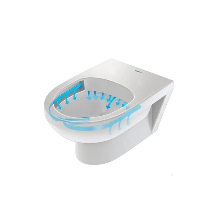 Унітаз підвісний з сидінням Soft-close, білий DURAVIT DURASTYLE BASIC Rimless 45620900A1