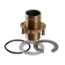 Змішувач для кухні GLOBUS Lux Lazer Pro силіконовий гусак чорний/хром (на гайці) (GLPR-203SM-00)