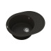 Мойка Vankor Sity  620х500х200 овал. Black + сифон