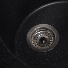 Мойка Solid Comfi 580х470х215 овал антрацит + сифон