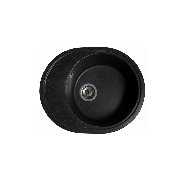 Мийка Solid Comfi 580х470х215 овал антрацит + сифон