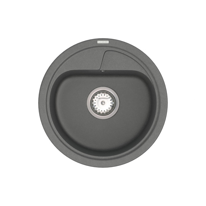 Мойка Vankor Polo 450х450х200 круг. Gray + сифон