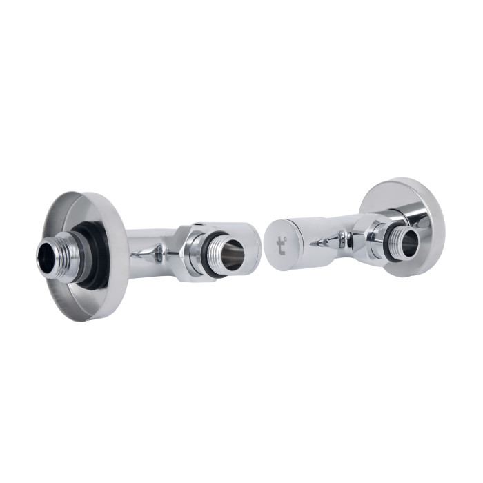 Комплект Кранів SD Forte 1/2" НР для сушарки рушників кутовий SF395W15