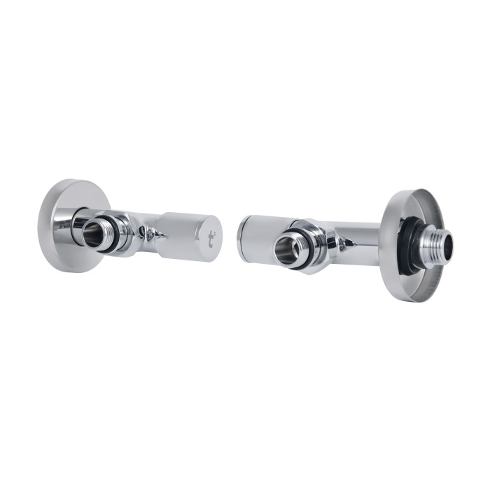 Комплект Кранів SD Forte 1/2" НР для сушарки рушників кутовий SF395W15