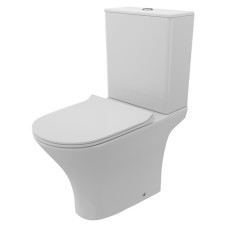 Компакт STROHM-TEKA GLORIA Rimless горизонтальний злив, універсальне підведення + сидіння дюропластове з металевим кріпленням Ultraslim slow-closing