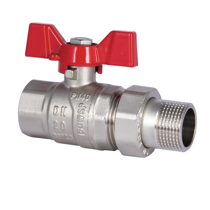 Кран шаровой "Американка" SD Forte 3/4" прямой SF220W20
