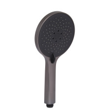 Лейка для ручного душа Qtap (252х120х40) для смесителя для ванны и душевой системы Vlasta New Gunmetal Black PVD QTVLA25212040GMB49649