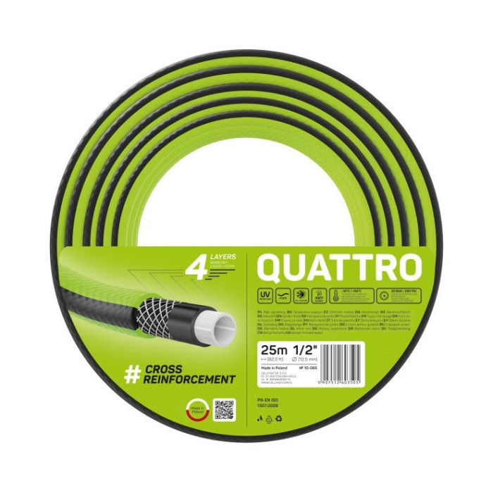 Шланг поливочный CELLFAST QUATTRO 1" 10 м