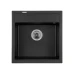 Мойка GRANADO MERIDA 496x480x200 квадрат. black shine + сифон