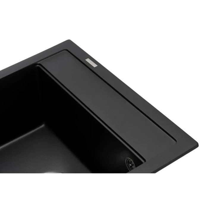 Мойка GRANADO MERIDA 496x480x200 квадрат. black shine + сифон