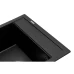 Мойка для кухни из искуственого камня Granado MERIDA 496x480x200 квадрат. black shine + сифон