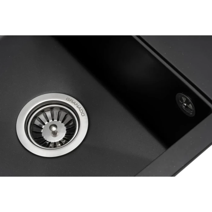 Мойка GRANADO MERIDA 496x480x200 квадрат. black shine + сифон