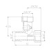 Кран приборный шаровой SD Forte 1/2"х3/4"х1/2" SF186W152015