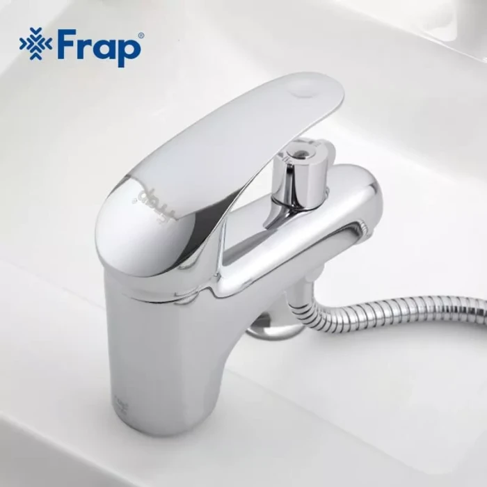Змішувач для умивальника Frap F1221 з душовою лійкою, хром