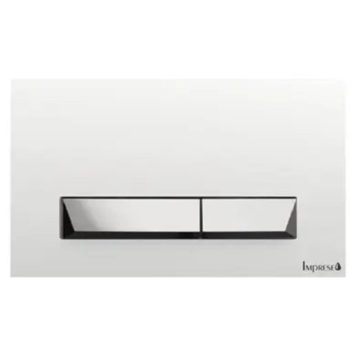 Клавіша змиву IMPRESE PAN Breclav White i8245W пластик, білий