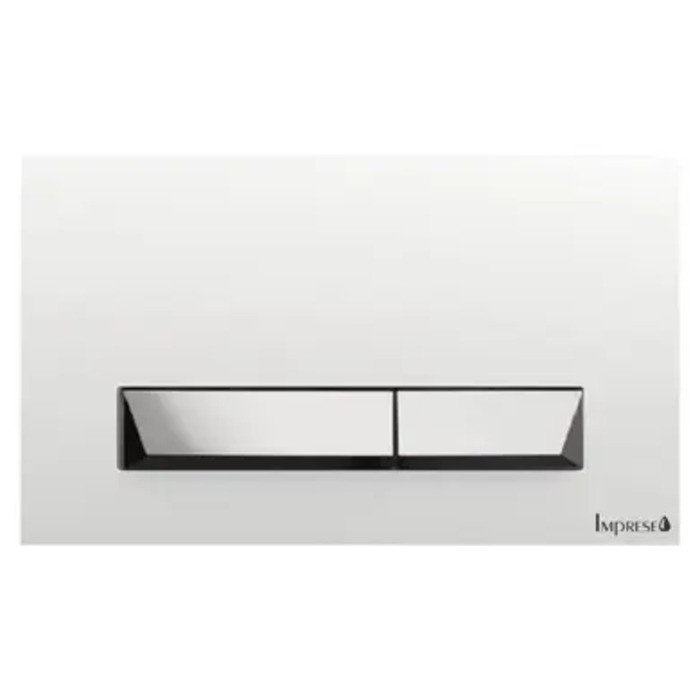 Клавіша змиву IMPRESE PAN Breclav White i8245W пластик, білий