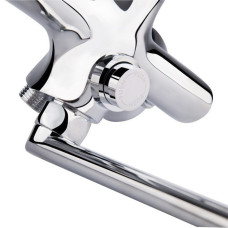 Змішувач для ванни довгий гусак Q-TAP Inspai d-35, NEW хром