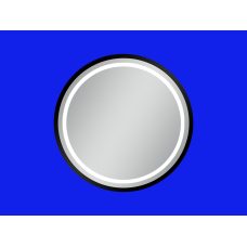 Дзеркало зі світлодіодною LED підсвіткою кругле d80 AURA СД-38 сенсор, чорне