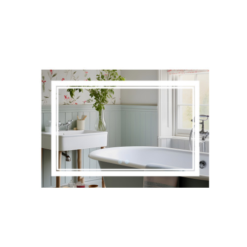 Дзеркало Qtap Cardinal 1200х800 з LED-підсвічуванням Touch, з антизапітнінням, з диммером,з регулюванням температури коліру (3000-6500K) QT0478C12080