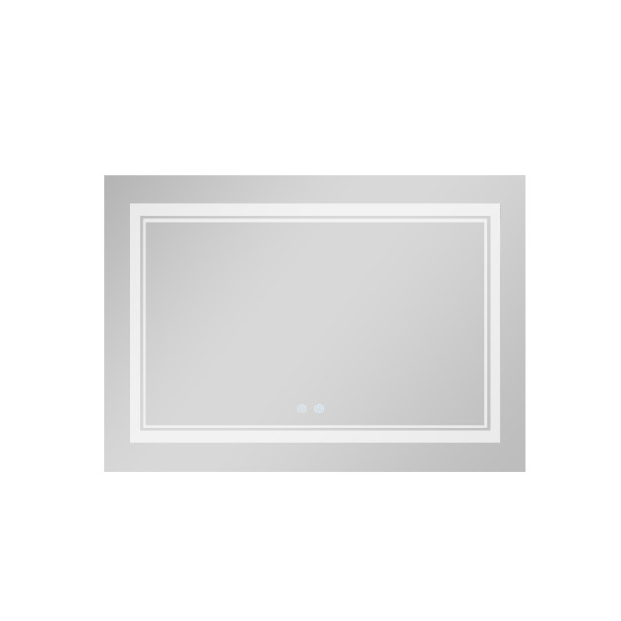 Зеркало Qtap Cardinal 1200х800 с LED-подсветкой Touch, с антизапотеванием, с диммером, регулятор температуры  цвета (3000-6500K) QT0478C12080