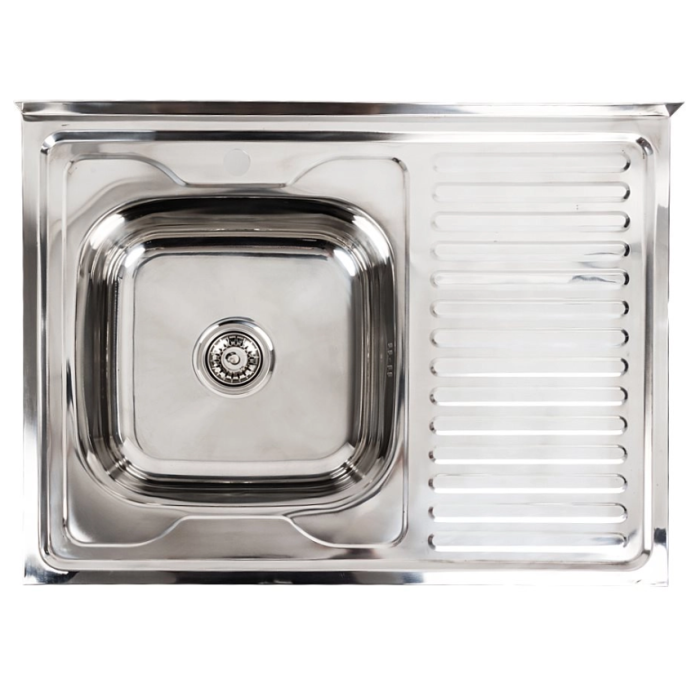 Мойка прям. накл. 600х800 полир. PLATINUM пр.