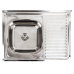 Мойка прям. накл. 600х800 полир. PLATINUM пр.