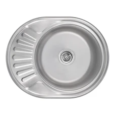 Кухонная мойка Lidz 5745 0,8 мм Satin (Lidz5745SAT08)