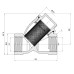 Фильтр грубой очистки Thermo Alliance Forte 3/4"ВВ никель для воды косой TAF124W20