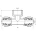 Тройник обжимной разборной 16х1/2"х16, внутренняя резьба SD Forte SD00022055